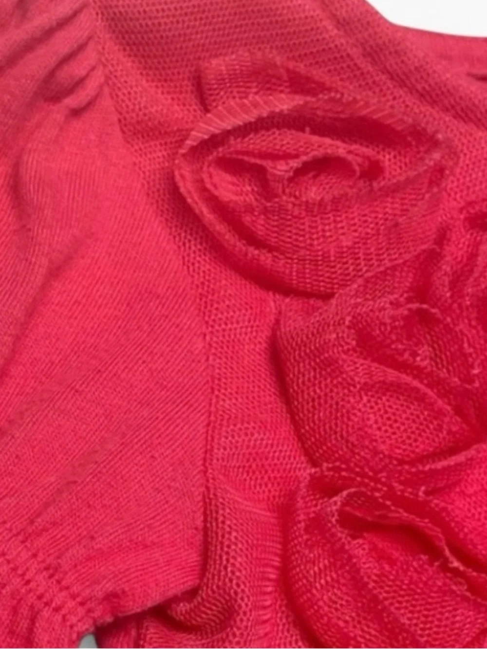 Baby Gap Girls 18-24M Pink Rosette Long Sleeve Swing Top